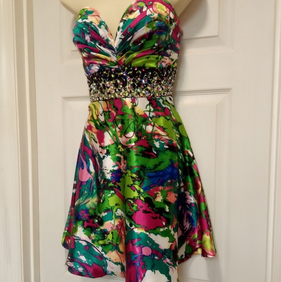 🆕 Colorful👗by Evenings by Allure 👗size 4💠- Picture 15 of 15